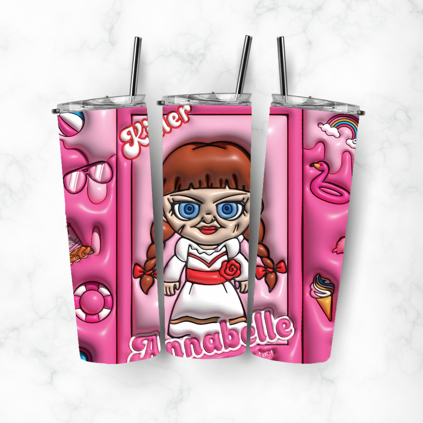 The Conjuring Annabelle, Sublimation, Ready to Print, Ready To Press, Print Out Transfer, 20 oz, Skinny Tumbler Transfer, NOT A DIGITAL