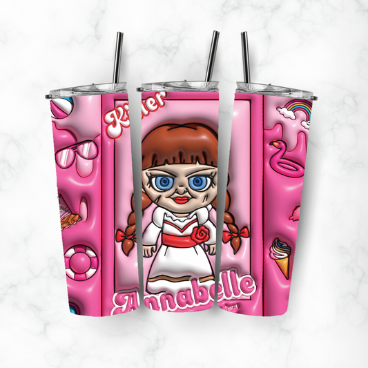 The Conjuring Annabelle, Sublimation, Ready to Print, Ready To Press, Print Out Transfer, 20 oz, Skinny Tumbler Transfer, NOT A DIGITAL