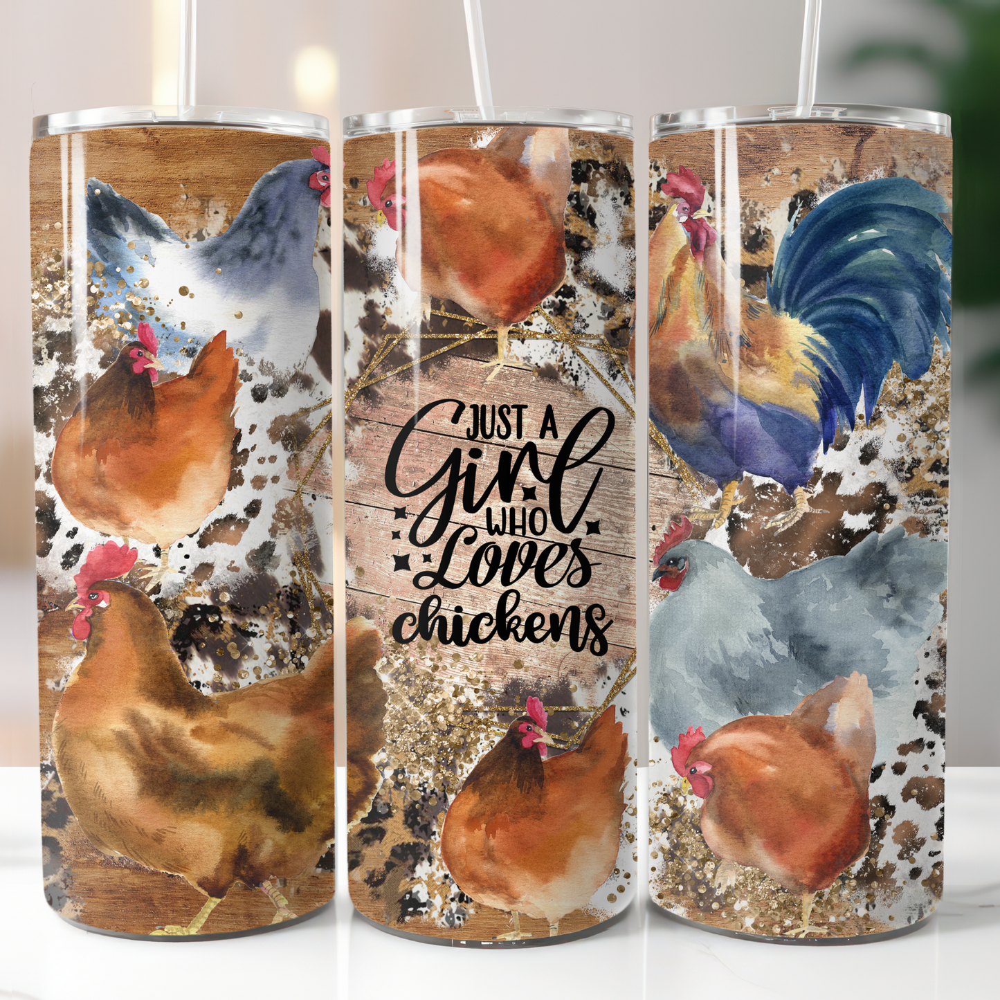 Just A Girl Who Loves Chickens, Sublimation Transfer