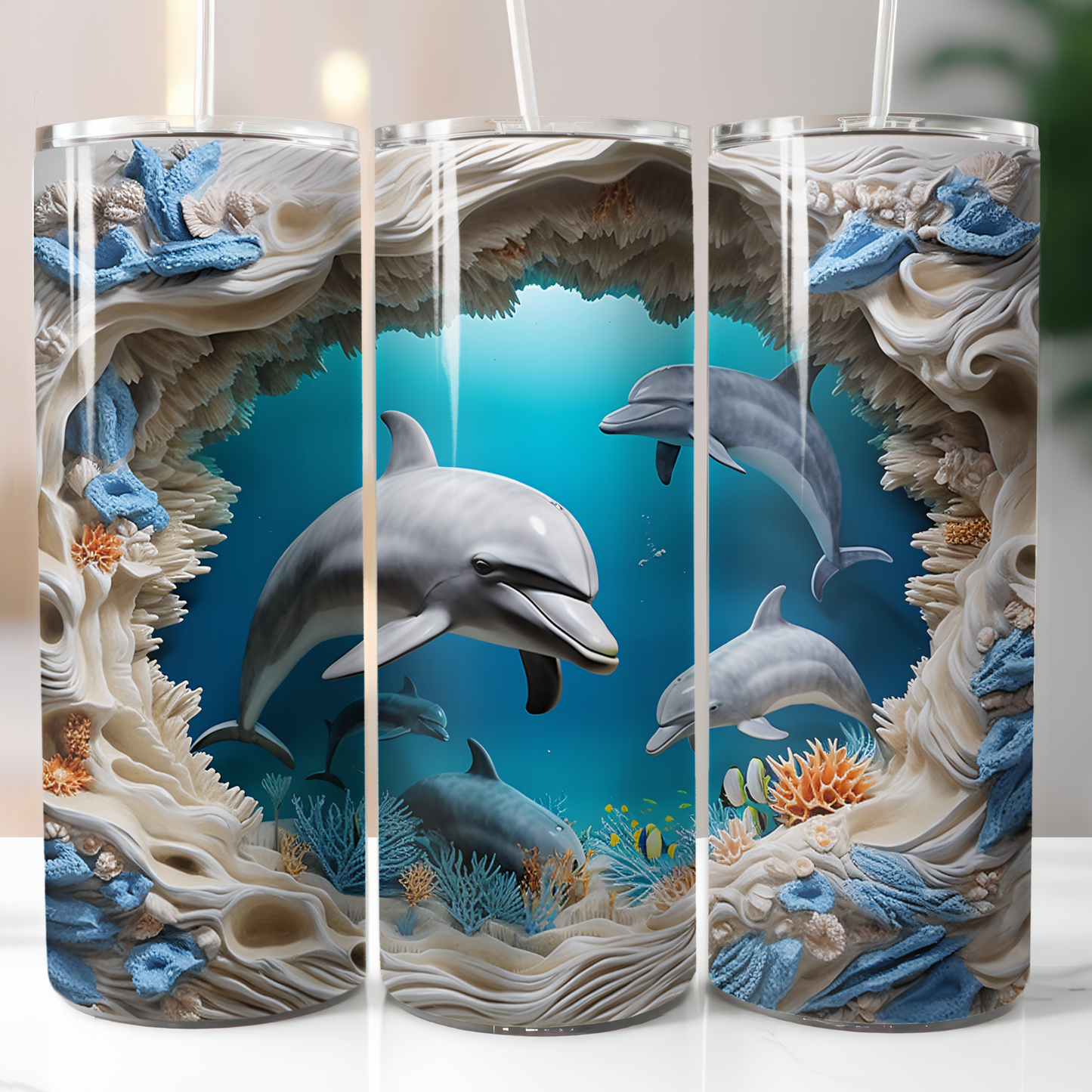 Dolphins, Sublimation Transfer