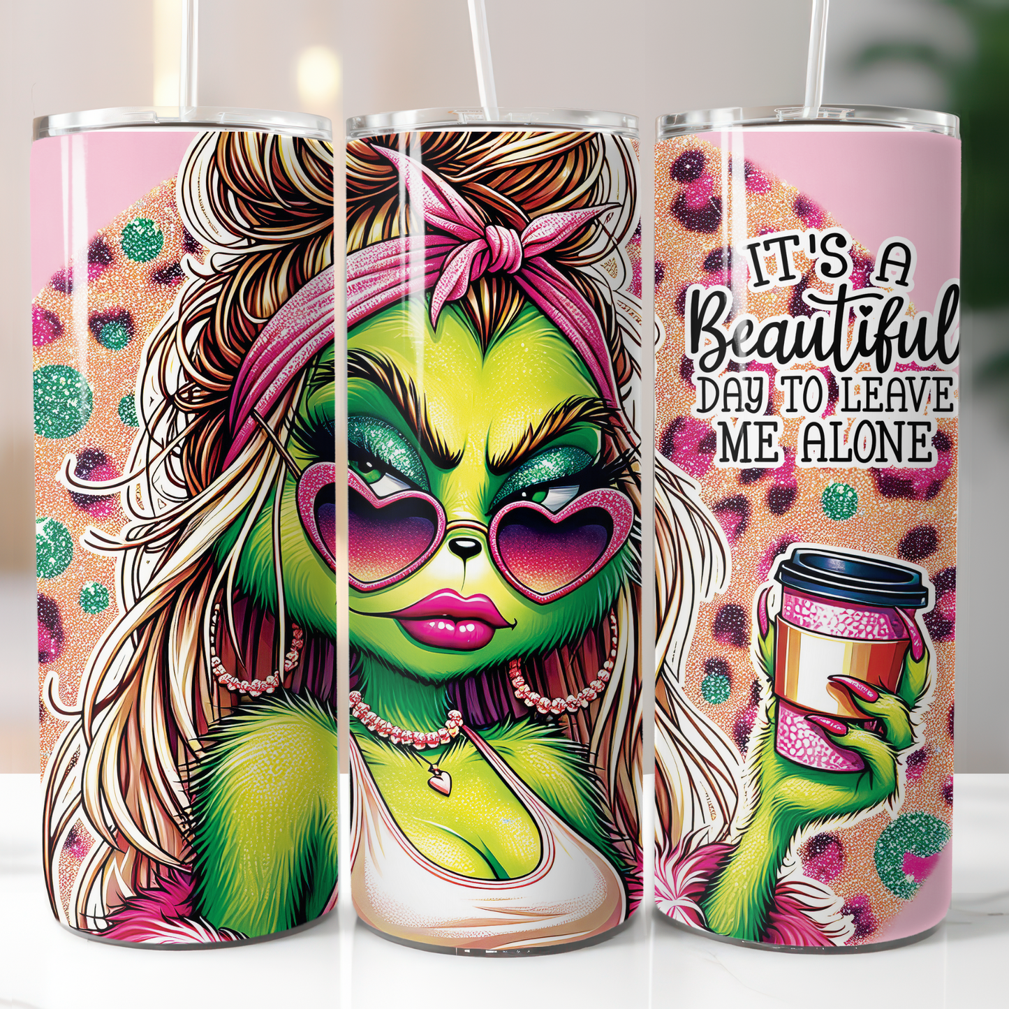 Female Grinch Beautiful, Sublimation Transfer