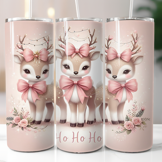 Pink Reindeers Sublimation Transfers