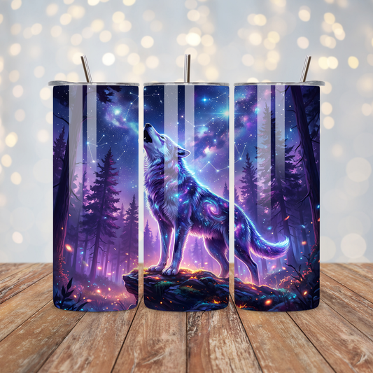 Neon Wolf Sublimation Transfer