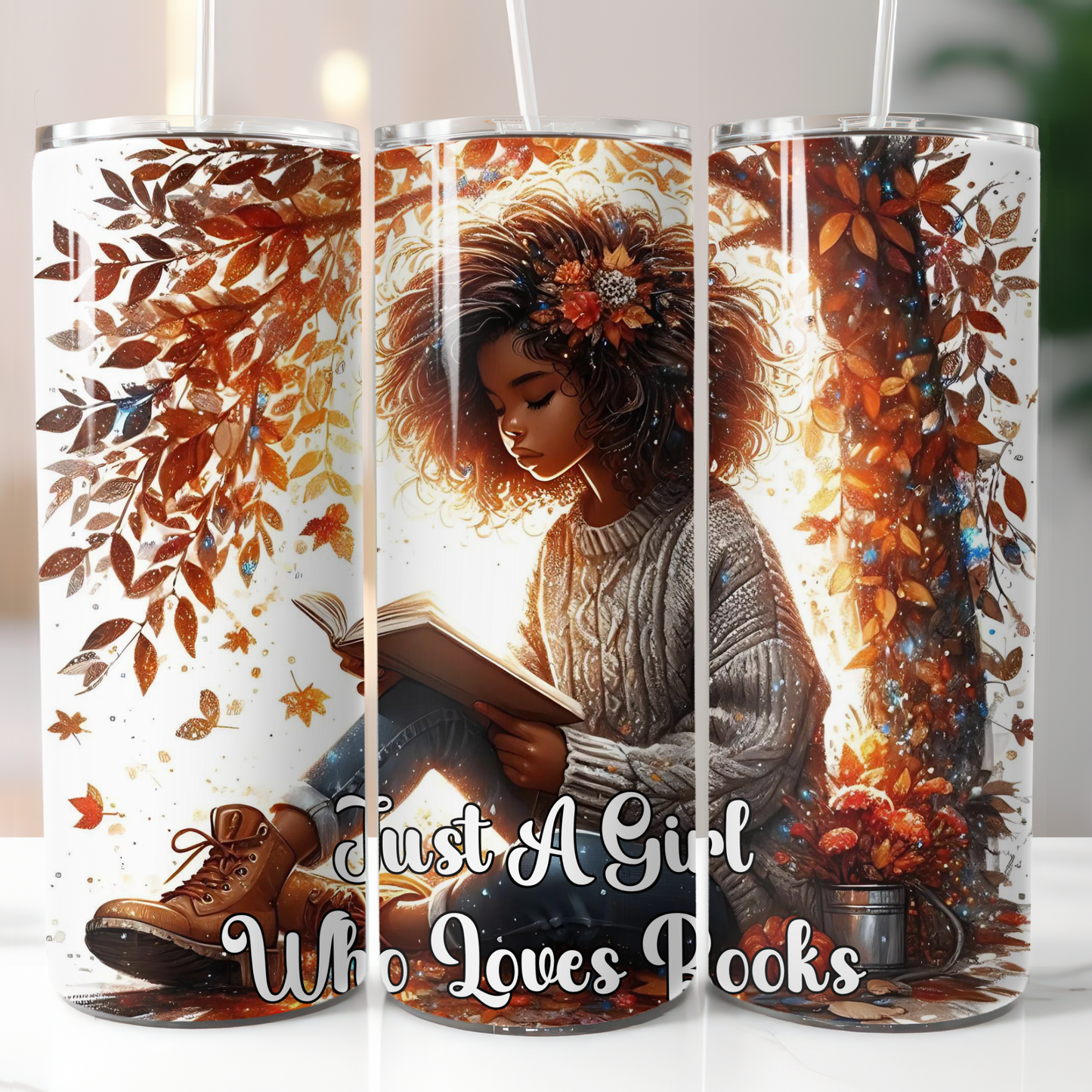 Black Girl Who Loves Books Fall