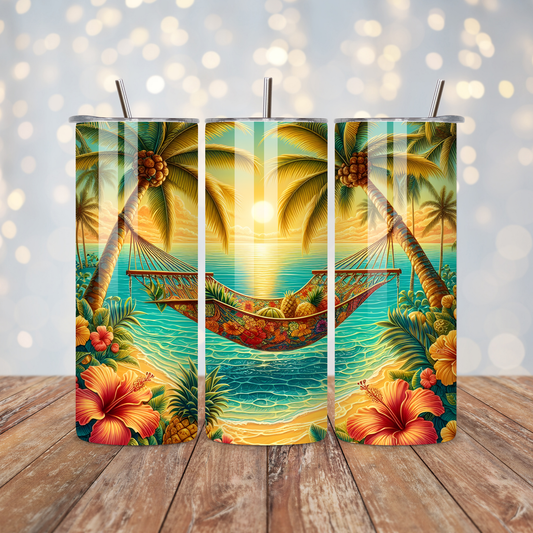 Hammock Tropical Island Sublimation Transfer