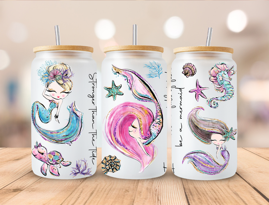 Mermaid Quotes Libbey Glass Transfer