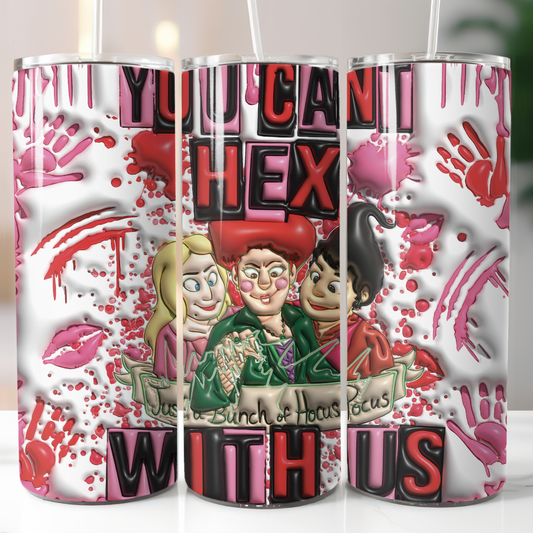 Hocus Pocus Hex With Us, Sublimation, Ready to Print, Ready To Press, Print Out Transfer, 20 oz, Skinny Tumbler Transfer, NOT A DIGITAL