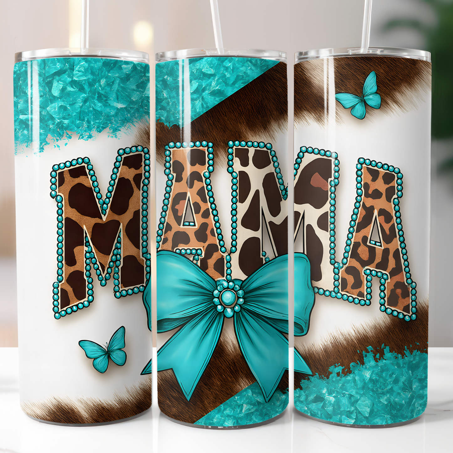 Mama Cow Print Sublimation Transfer