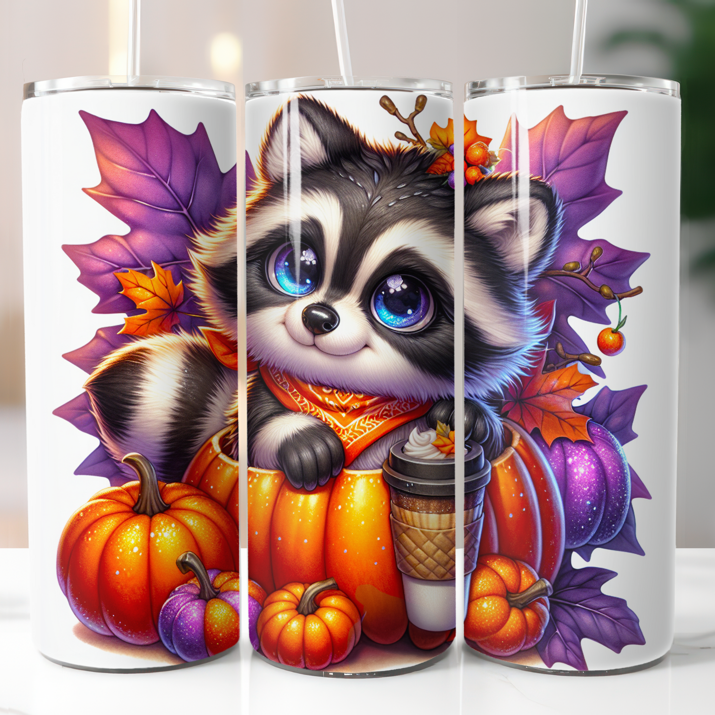 Halloween Raccoon, Sublimation Prints