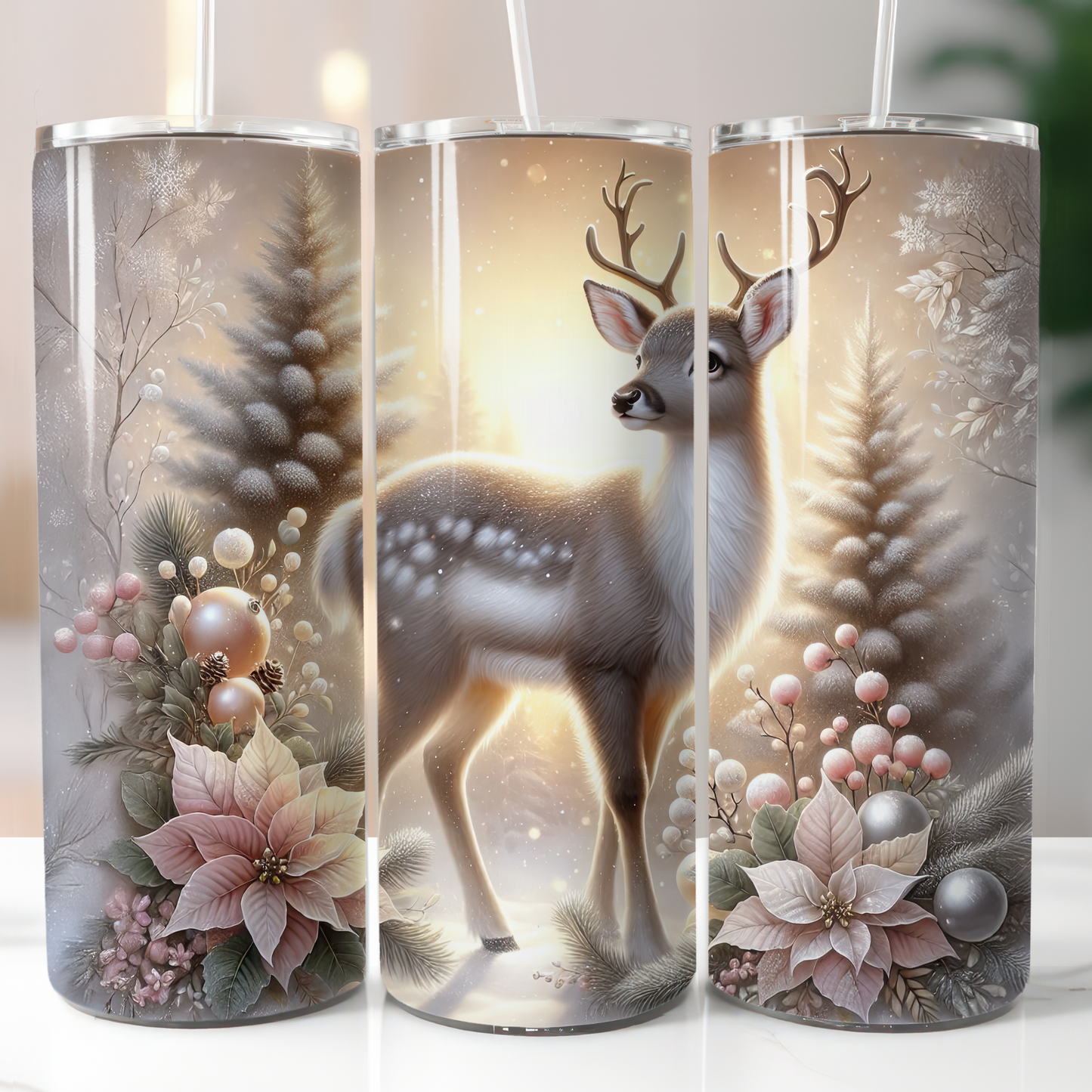 Reindeer Christmas Tree Sublimation Transfers