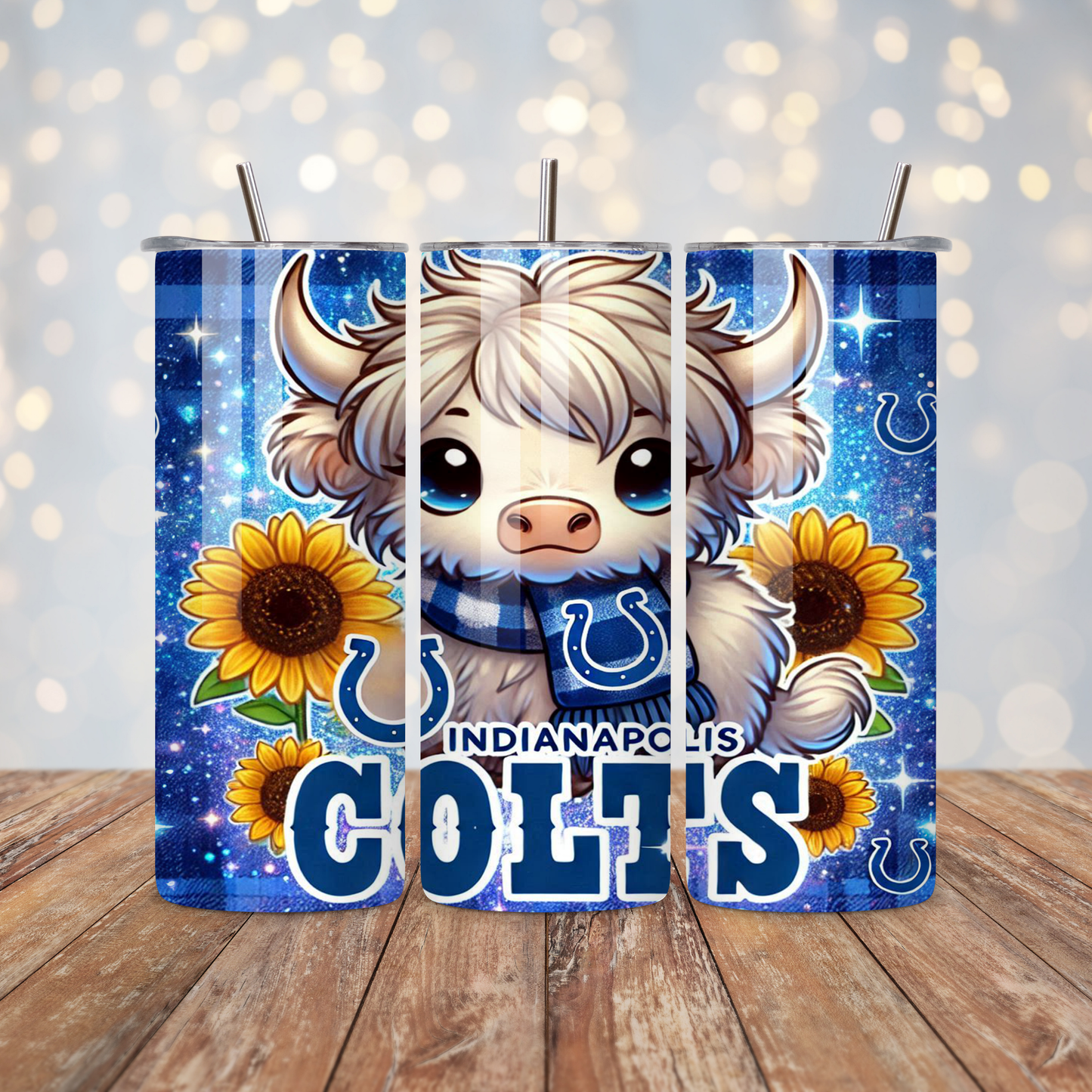 Football Highland Cow  Sublimation Transfer