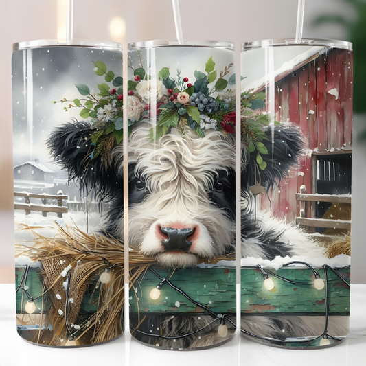 Christmas Highland Cow