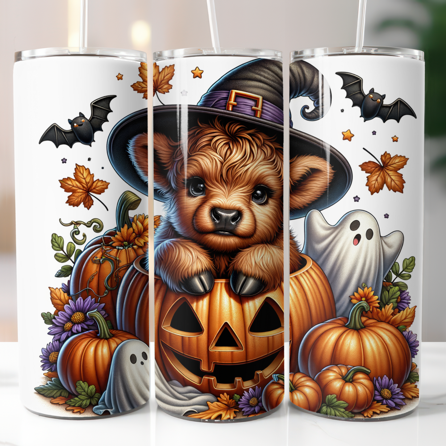 Halloween Highland Cow, Sublimation Prints