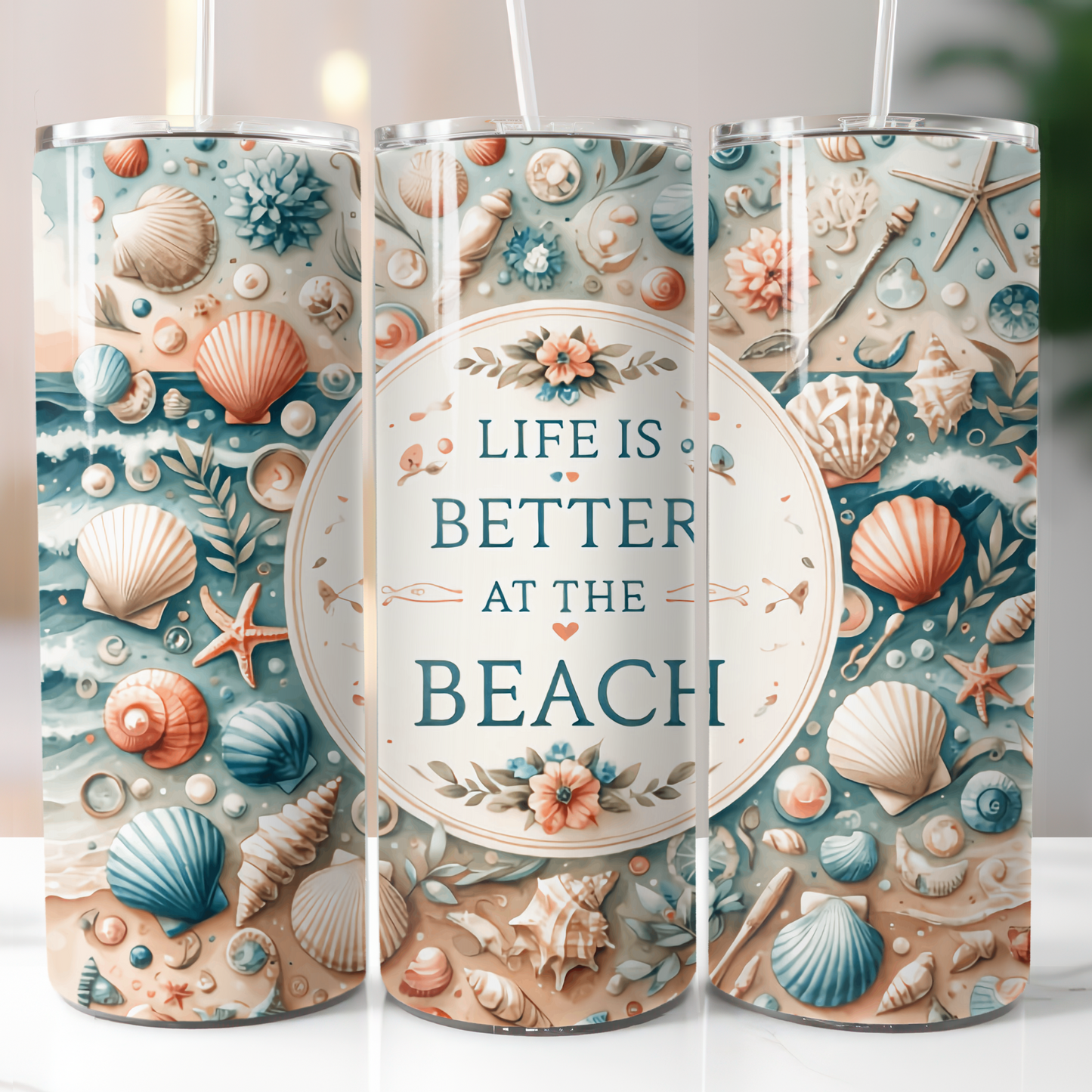 Life Is Better At The Beach, Sublimation Transfer