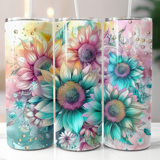 Pastel Sunflowers