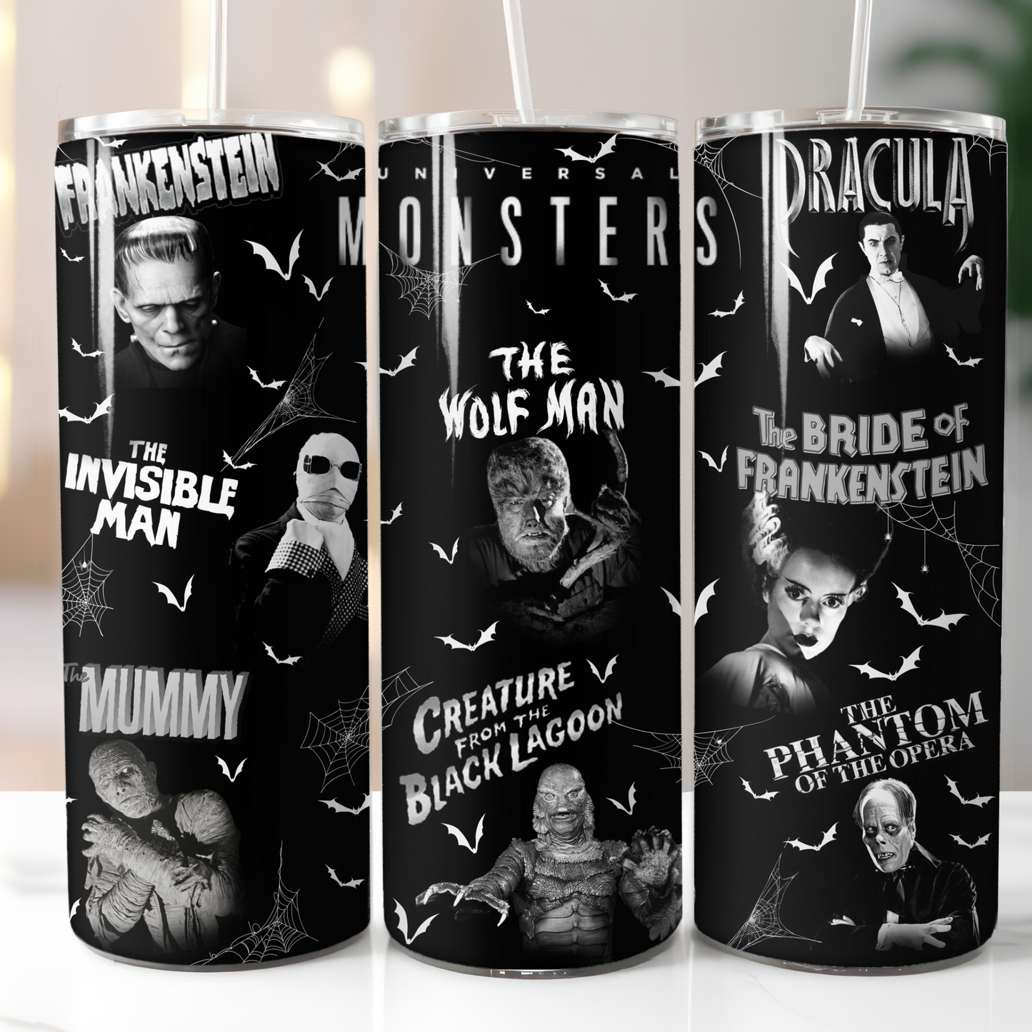 Horror Monsters, Sublimation, Ready to Print, Ready To Press, Print Out Transfer, 20 oz, Skinny Tumbler Transfer, NOT A DIGITAL