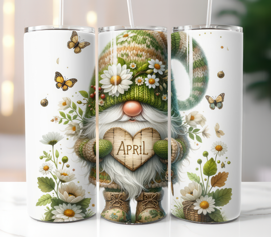 April Birth Flower Month, Sublimation Prints