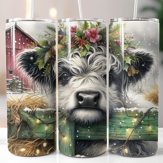 Christmas Highland Cow