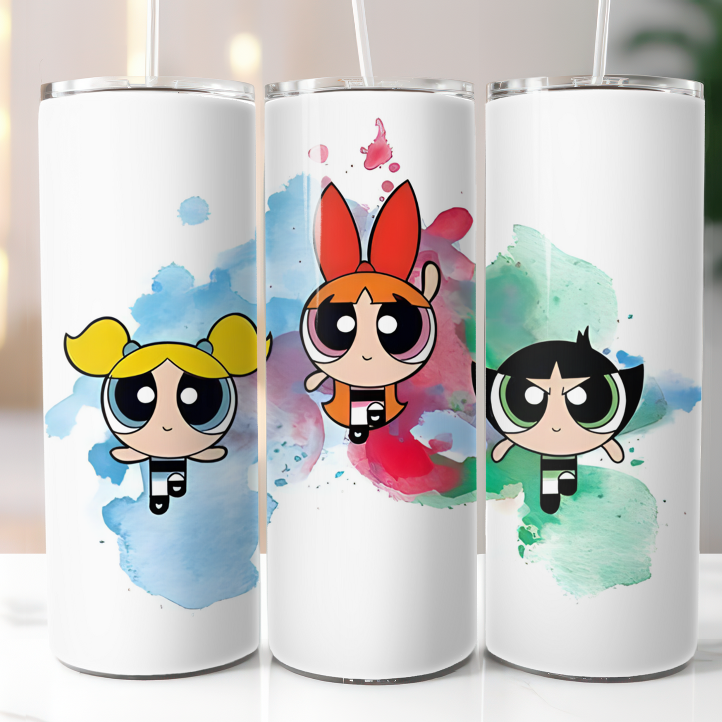 PowerPuff Girls, Sublimation, Ready To Press, Print Out Transfer, 20 oz, Skinny Tumbler Transfer, NOT A DIGITAL