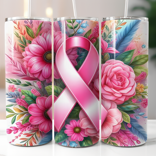 Breast Cancer Ribbons Sublimation Transfer