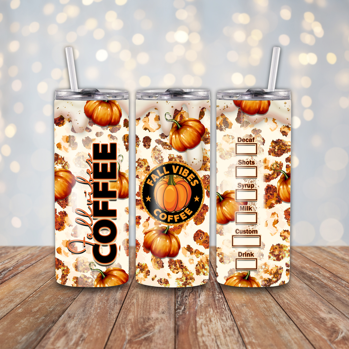 Fall Vibes Coffee Sublimation Transfers