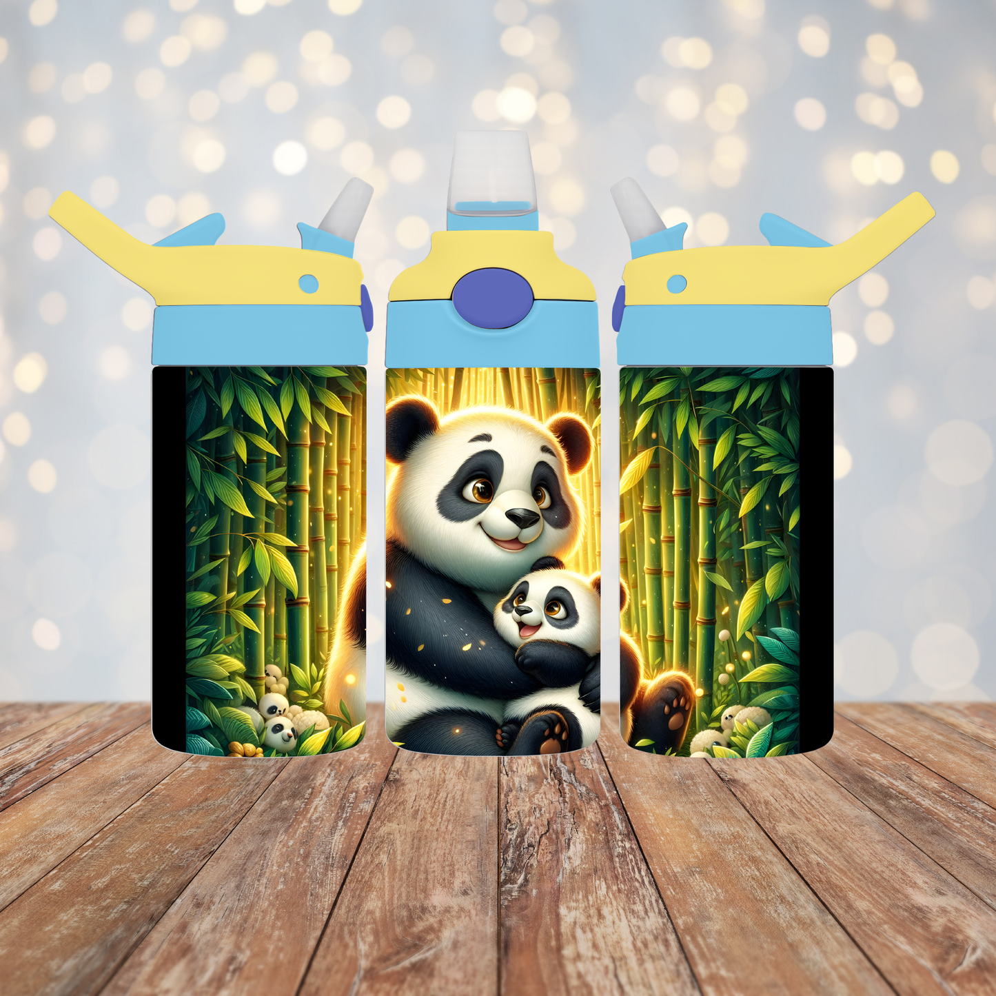 Mom and Baby Panda Bear Sublimation Transfer