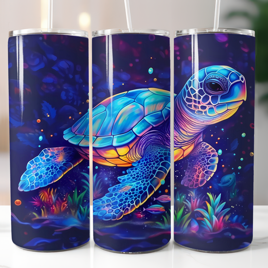 Neon Turtle, Sublimation Transfer