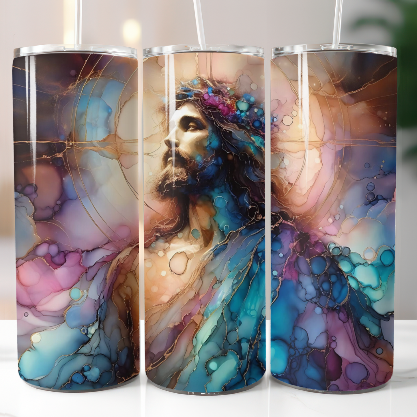 Jesus Alcohol Ink