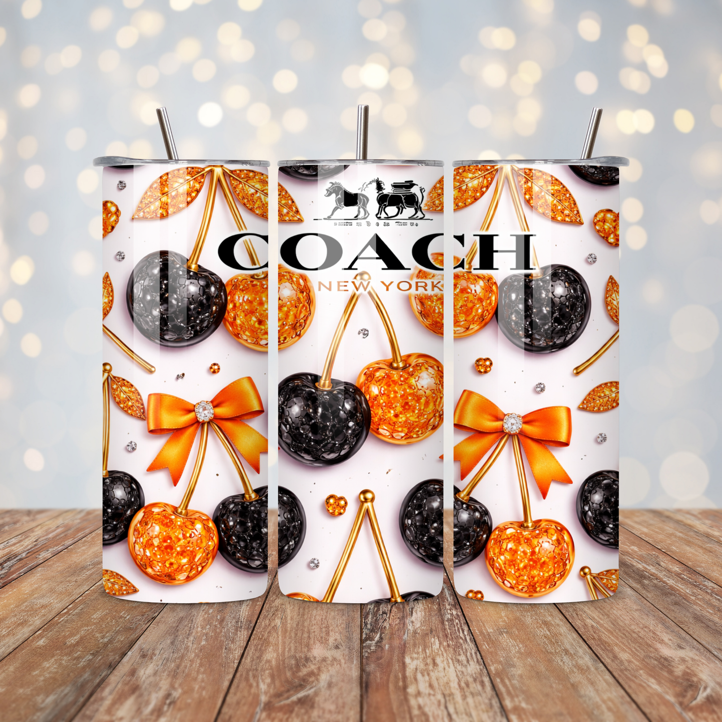 Orange and Black Handbag Design Sublimation Transfer