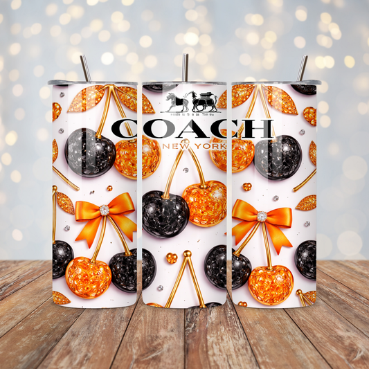 Orange and Black Handbag Design Sublimation Transfer