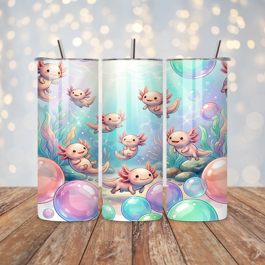 Axolotl Bubbles Sublimation Transfer