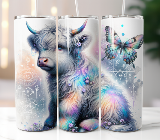 Celestial Highland Cow, Sublimation Prints