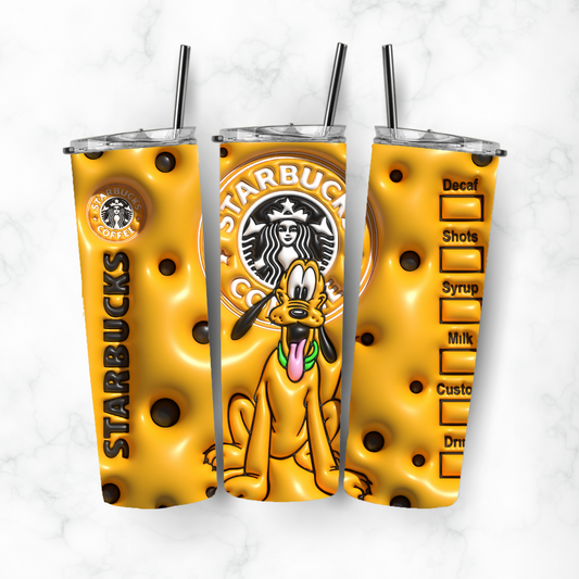 Coffee Pluto, Sublimation, Ready to Print, Ready To Press, Print Out Transfer, 20 oz, Skinny Tumbler Transfer, NOT A DIGITAL