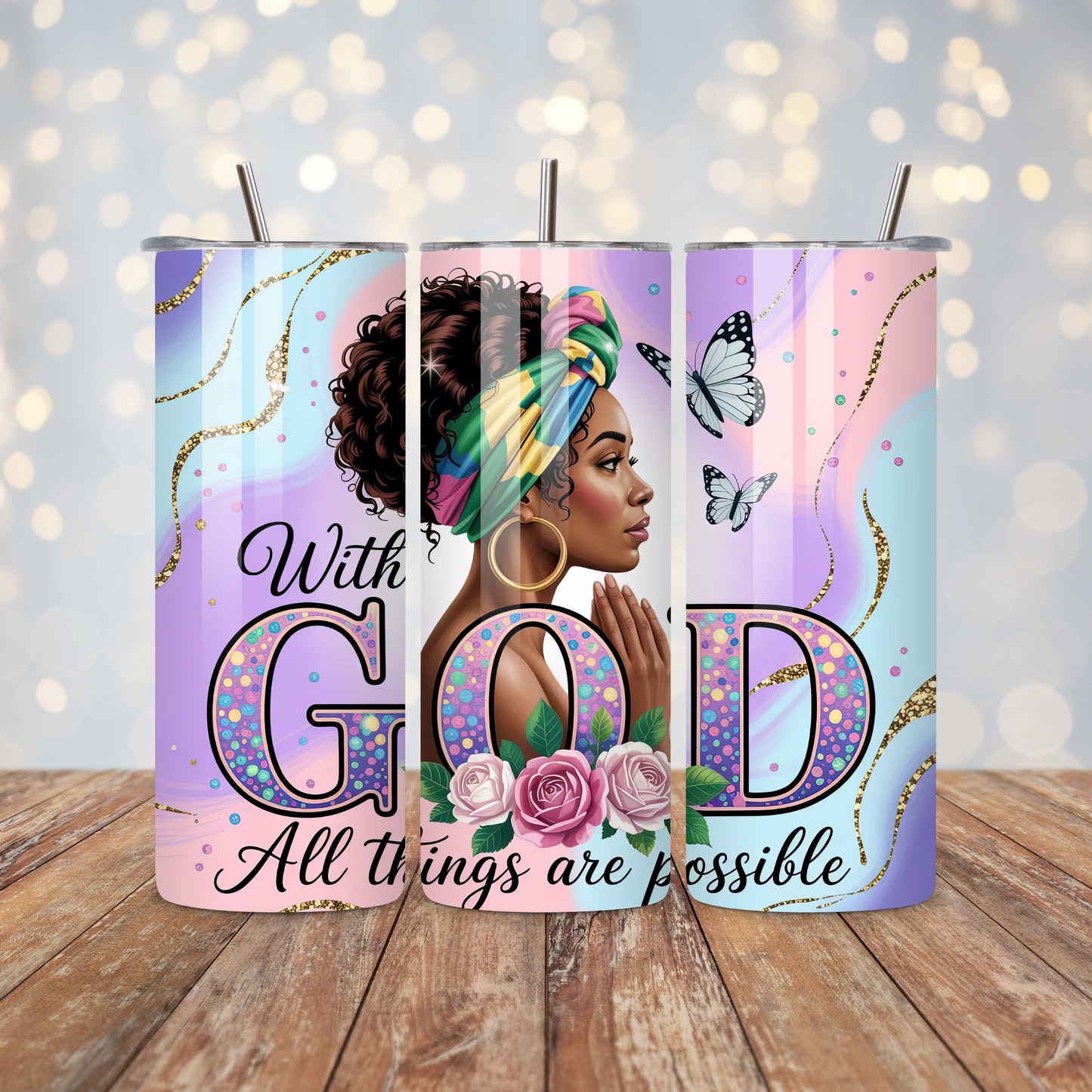 With God All Things Are Possible Sublimation Transfer