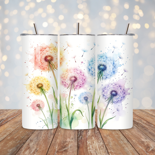 Rainbow Dandelions Sublimation Transfer