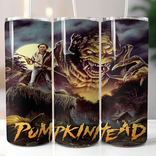 Pumpkinhead, Sublimation, Ready to Print, Ready To Press, Print Out Transfer, 20 oz, Skinny Tumbler Transfer, NOT A DIGITAL