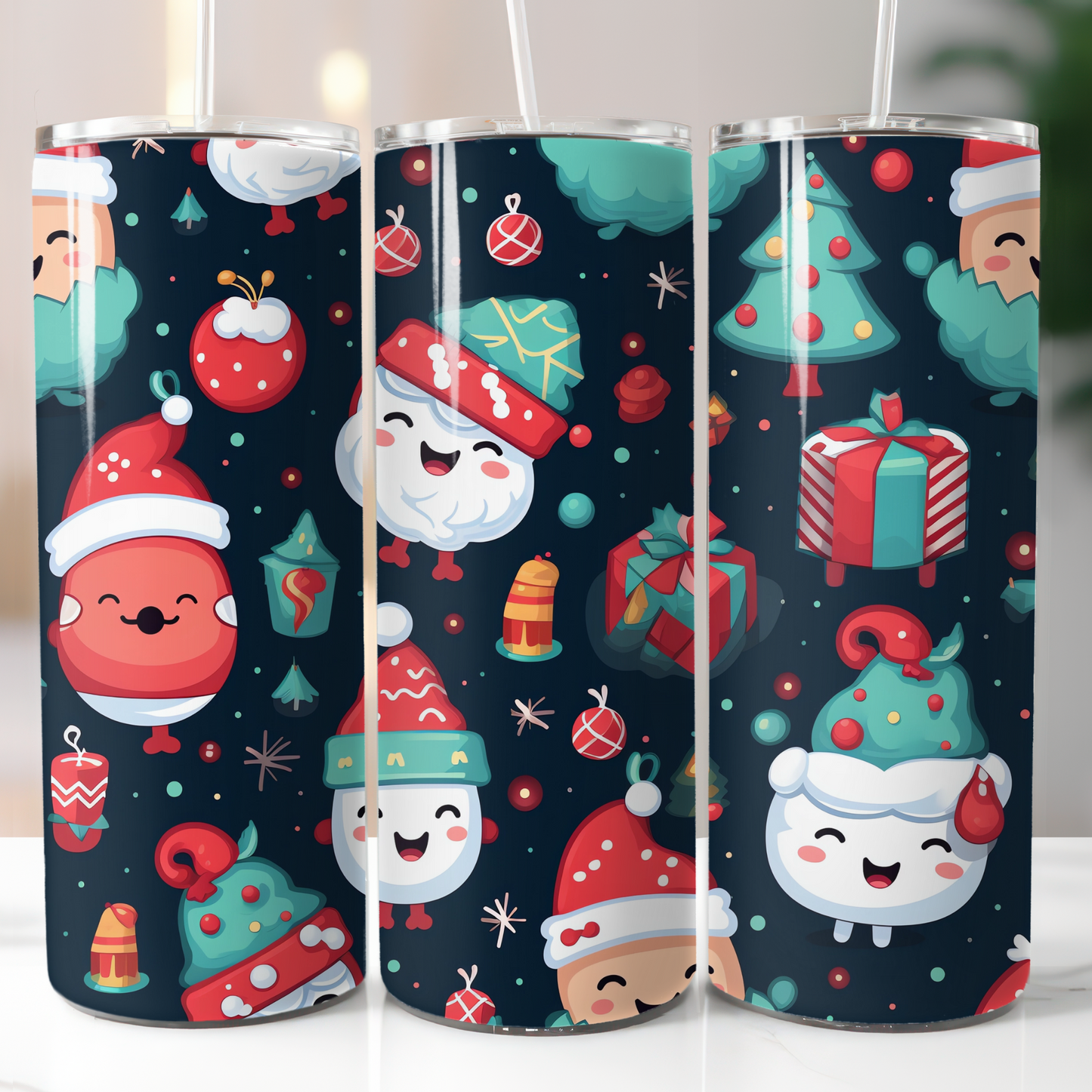 Christmas Kawaii, Sublimation Prints