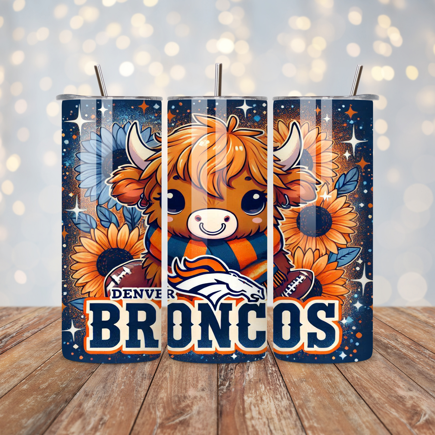 Football Highland Cow  Sublimation Transfer