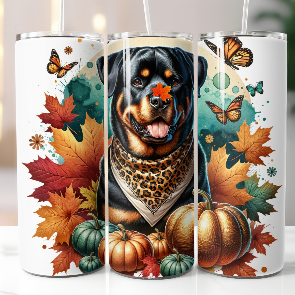 Fall Rottie Fall Rottweiler, Sublimation Transfer – charmalicious-shop
