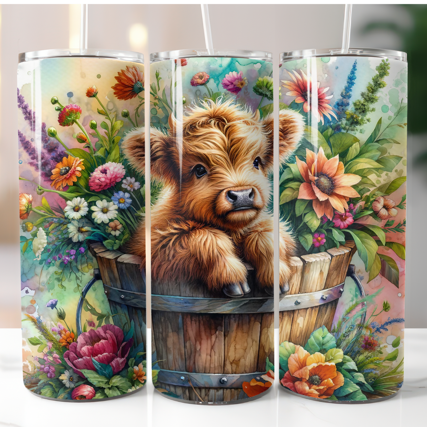 Highland Cow, Sublimation Prints