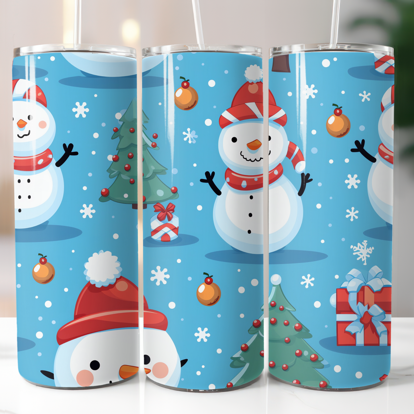 Christmas Snowmen, Sublimation Prints