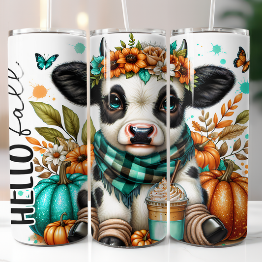 Hello Fall Cow, Sublimation Prints