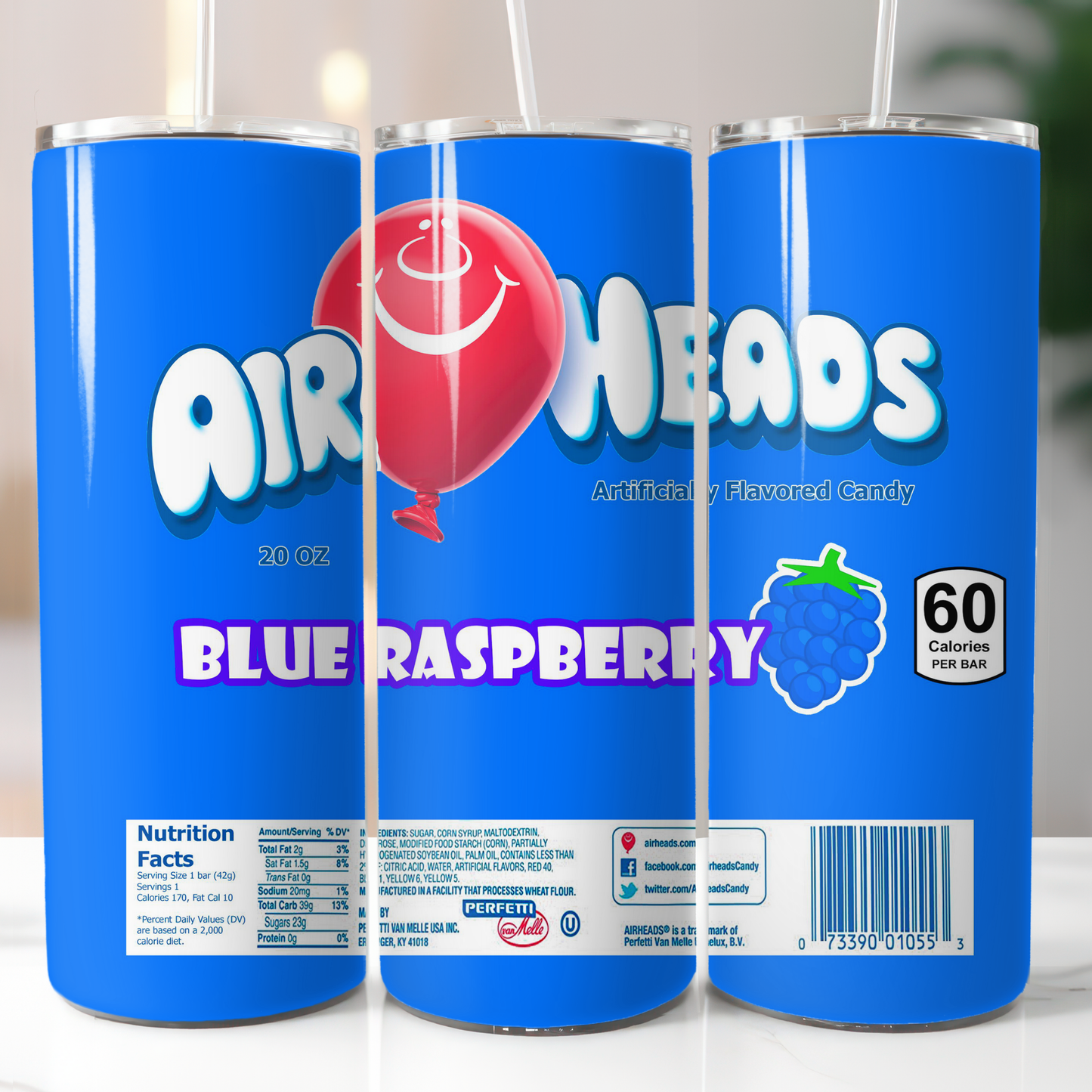 Airheads Blue Raspberry, Sublimation Transfer