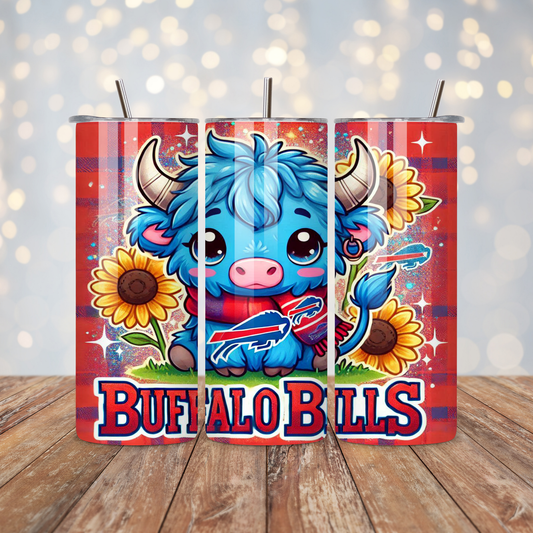 Football Highland Cow  Sublimation Transfer