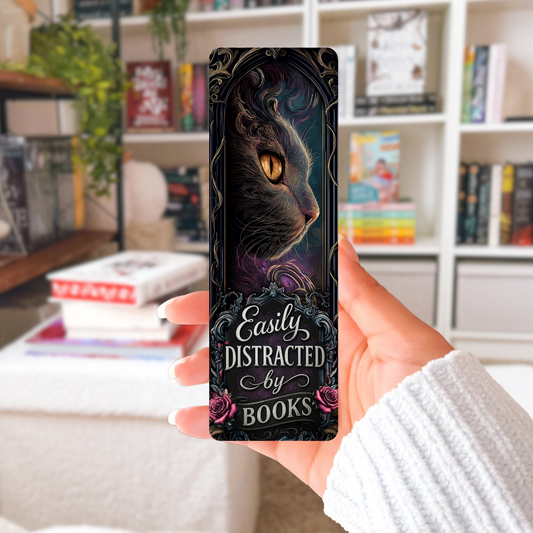 Easily Distracted By Books Cat Sublimation Transfers