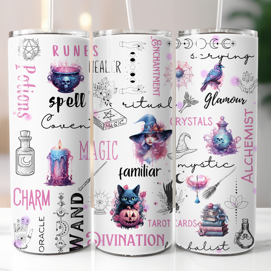 Pink Witch Quotes, Sublimation Transfer