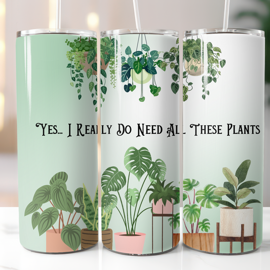 Plants, Sublimation, Ready To Press, Print Out Transfer, 20 oz, Skinny Tumbler Transfer, NOT A DIGITAL