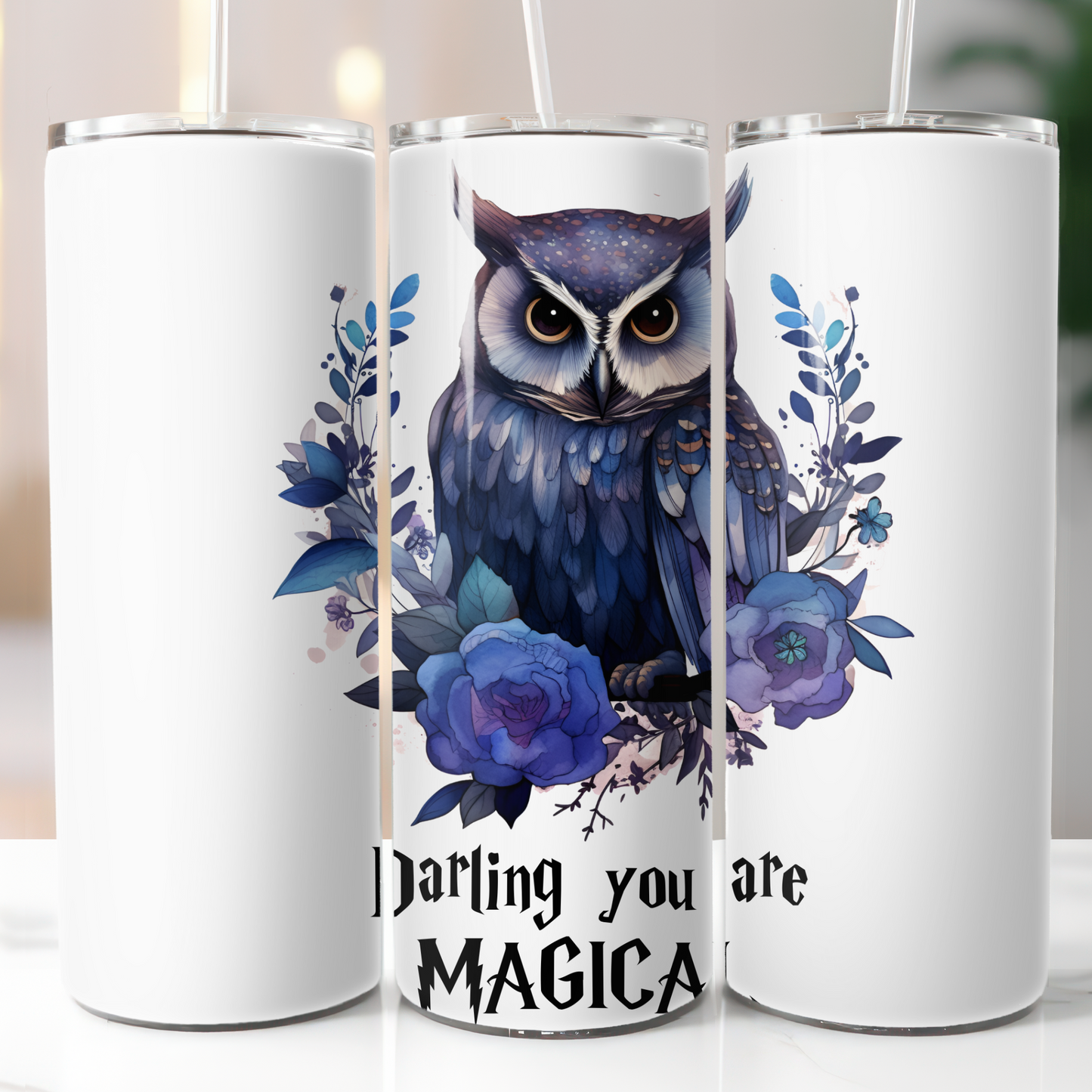 Celestial Owl, Sublimation, Ready to Print, Ready To Press, Print Out Transfer, 20 oz, Skinny Tumbler Transfer, NOT A DIGITAL