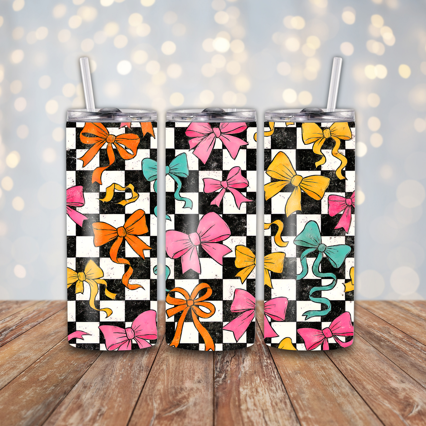 Rainbow Coquette Bows Sublimation Transfers