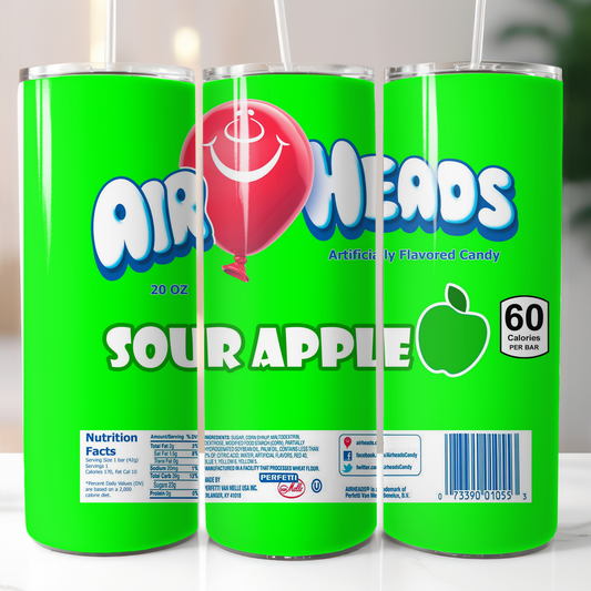 Airheads Sour Apple, Sublimation Transfer